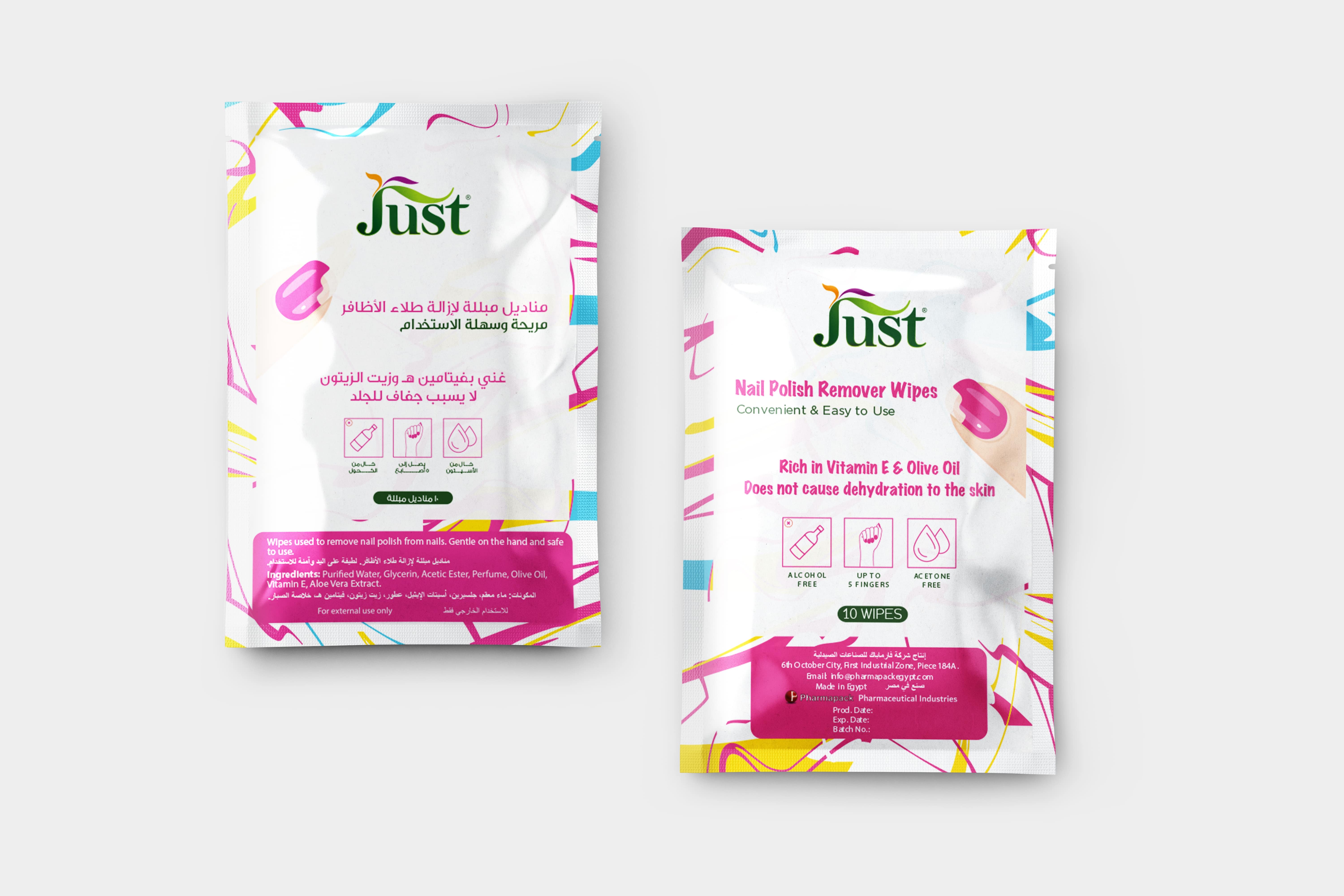 Nail Polish Remover Wipes Pharmapack 1